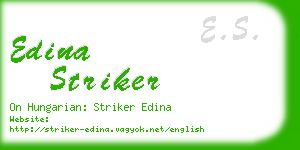 edina striker business card